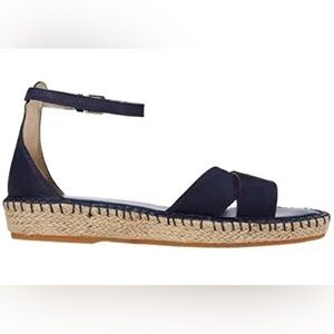 Cole Haan Dark Blue Espadrille Sandals Size 6.5 Never Been Worn